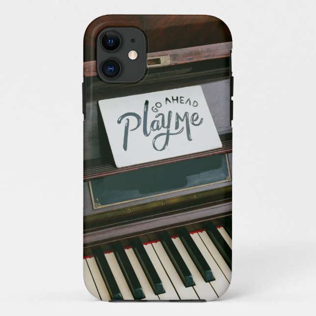 Capa Para iPhone 11 Piano bonito (Verso)