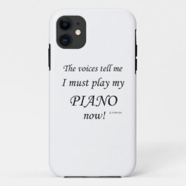 Capa Para iPhone 11 Piano Voices diz que deve jogar