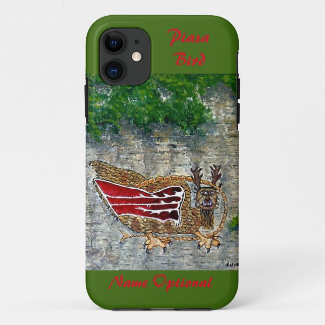 Capa Para iPhone 11 Piasa Bird Illinois Native American Legend (Verso)