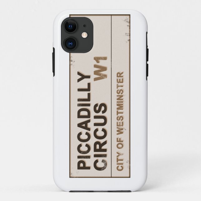 Capa Para iPhone 11 Piccadilly Circus London - Vintage (Verso)