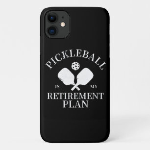 Capa Para iPhone 11 pickleball é meu plano de aposentadoria