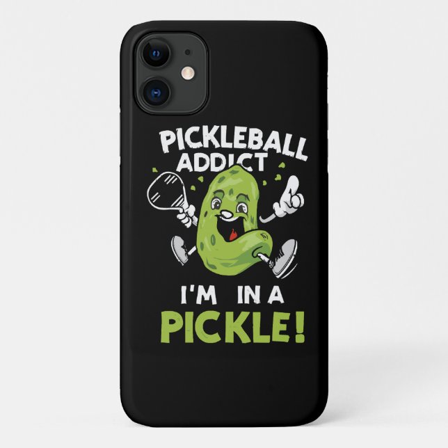 Capa Para iPhone 11 Pickleball-Engraçado (Verso)