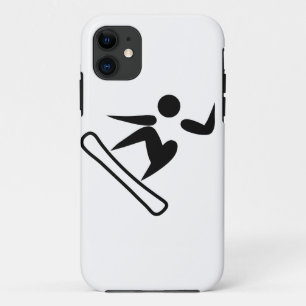 Capa Para iPhone 11 Pictograma de Snowboard