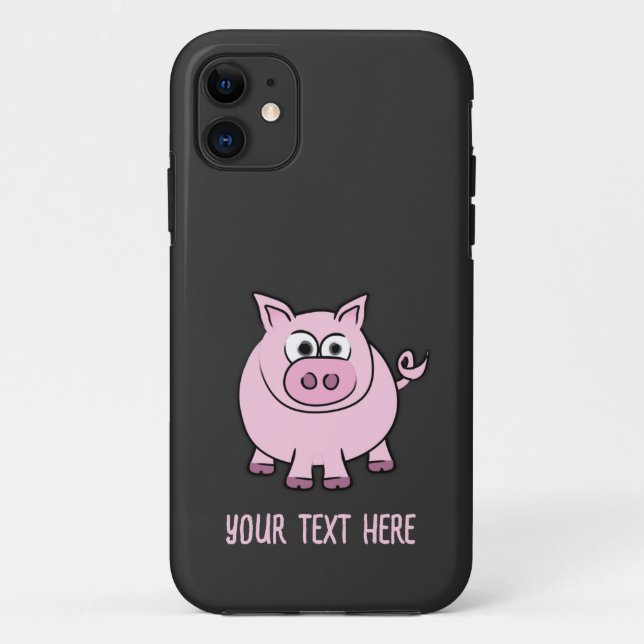 Capa Para iPhone 11 Piggy Throw (Verso)