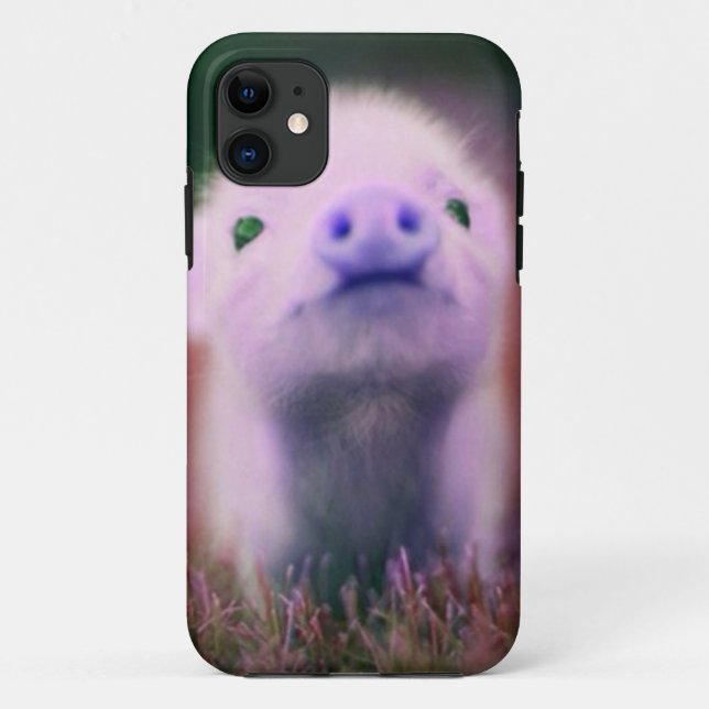 Capa Para iPhone 11 Pigsy roxo (Verso)
