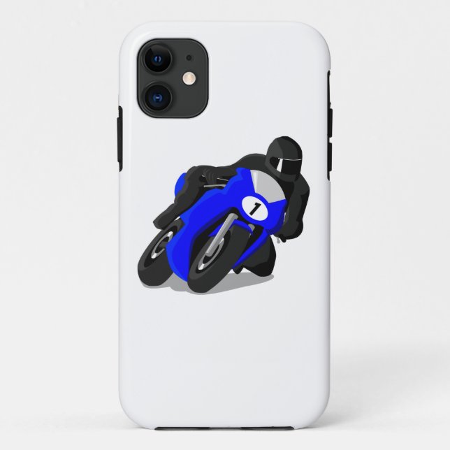 Capa Para iPhone 11 Piloto da motocicleta (Verso)