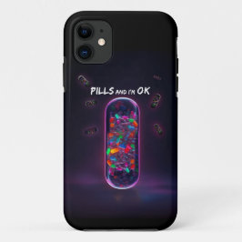 Capa Para iPhone 11 Pílula Colorida Tendy legal medicação design