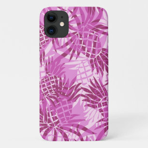 Capa Para iPhone 11 Pineapple Camo Hawaiian Tropical - Rosa