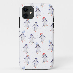 Capa Para iPhone 11 Pinguins Dançarinos De Corte De Natal