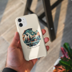 Capa Para iPhone 11 Pinheiros, árvores e montanhas, personalizáveis