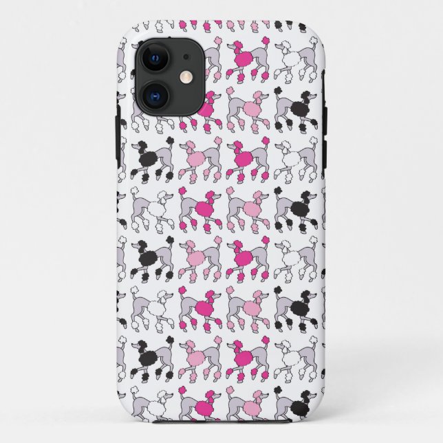 Capa Para iPhone 11 Pink do CAOS POODLE (Verso)