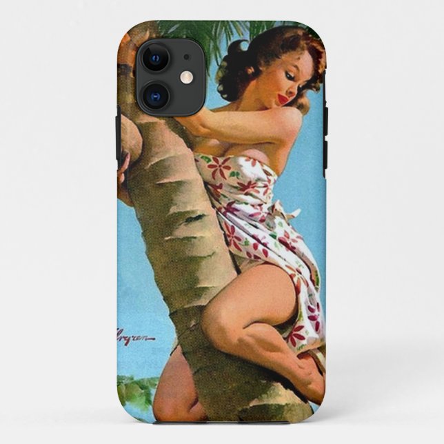 Capa Para iPhone 11 Pino do coco (Verso)