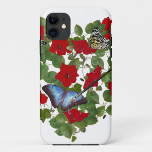 Capa Para iPhone 11 pintando uma borboleta