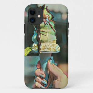 Capa Para iPhone 11 Pintel de sorvete retrô