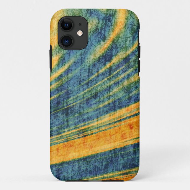 Capa Para iPhone 11 pintura a aquarela abstrato 4 (Verso)