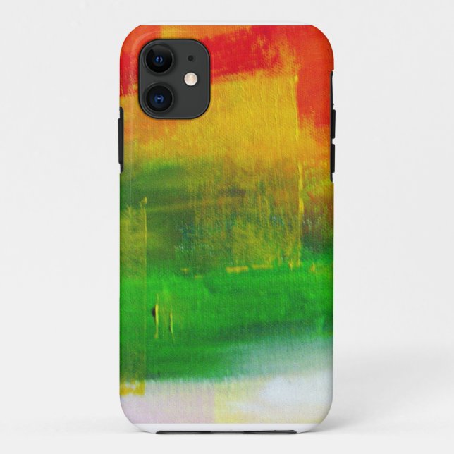 Capa Para iPhone 11 Pintura Abstrata (Verso)