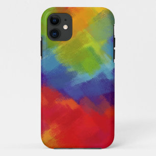 Capa Para iPhone 11 Pintura abstrata 43 coloridos retros