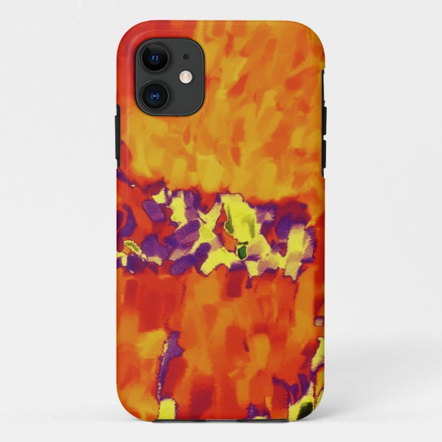 Capa Para iPhone 11 pintura abstrato | Abstrato Art 24.o (Verso)