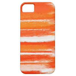 Capa Para iPhone 11 pintura abstrato | Orange White Abstrato Art 46