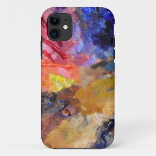 Capa Para iPhone 11 Pintura Colorida da Paleta do Pinheiro Artista