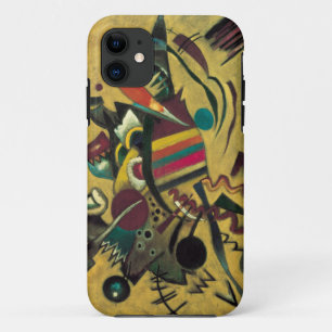 Capa Para iPhone 11 Pintura de Canvas de Pontos Kandinsky