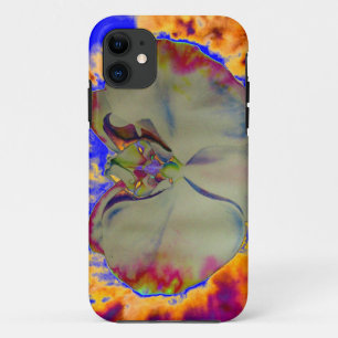 Capa Para iPhone 11 Pintura de orquídea Elegante de abstrato de aquare