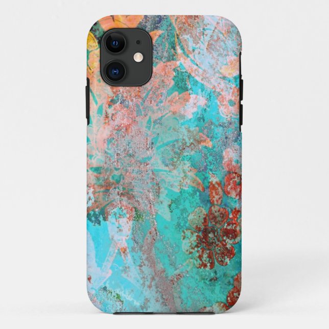 Capa Para iPhone 11 Pintura Floral (Verso)