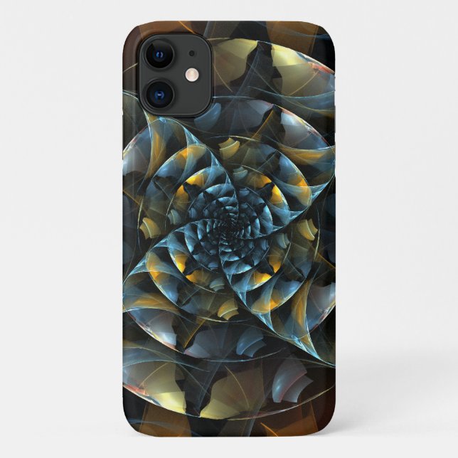 Capa Para iPhone 11 PinWheel Abstrato Art (Verso)