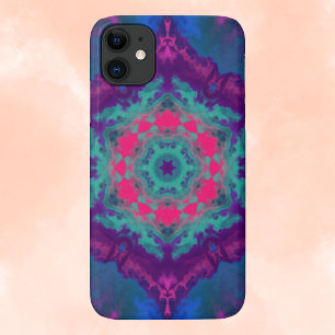 Capa Para iPhone 11 Pípcio Psicodélico Roxo, Azul e Rosa