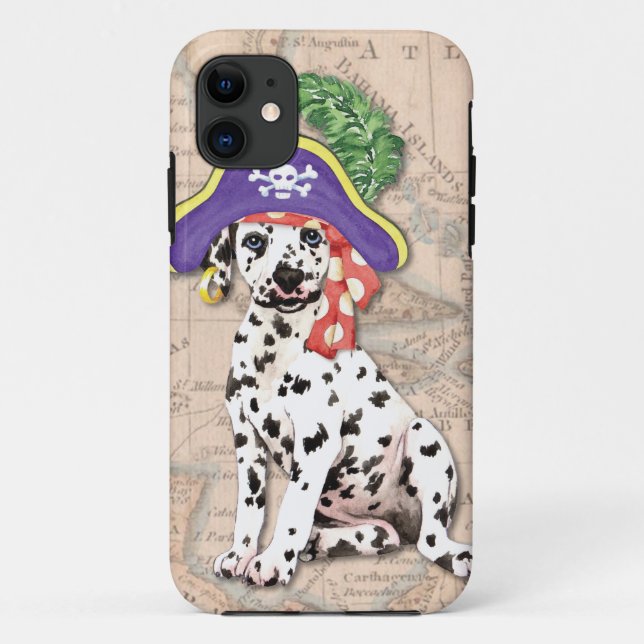 Capa Para iPhone 11 Pirata Dalmáata (Verso)