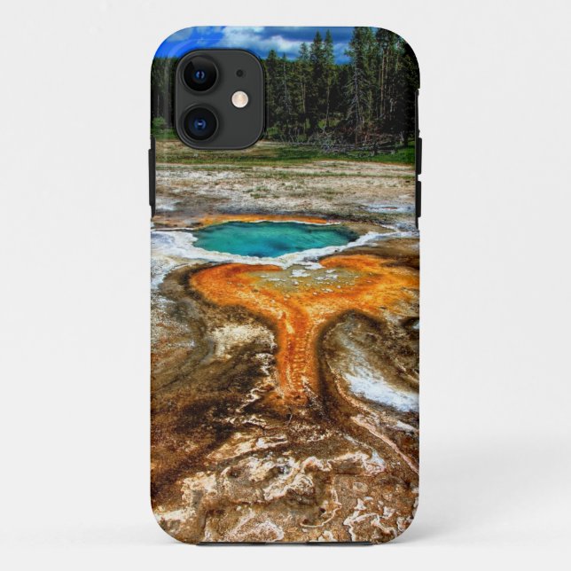Capa Para iPhone 11 Piscina térmica de Yellowstone (Verso)