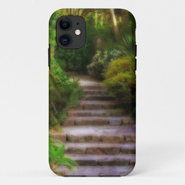 Capa Para iPhone 11 pista de jardim de sonho (Verso)