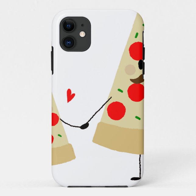 Capa Para iPhone 11 pizza dia de os pais (Verso)