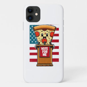 Capa Para iPhone 11 pizza patriótica vote em mim