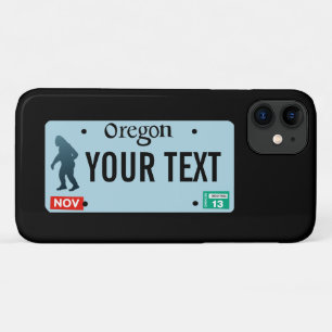 Capa Para iPhone 11 Placa de Licença do Oregon Sasquatch