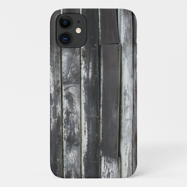 Capa Para iPhone 11 Planks de Madeira Russos (Verso)