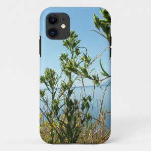Capa Para iPhone 11 Plantas selvagens e flores do lado do lago
