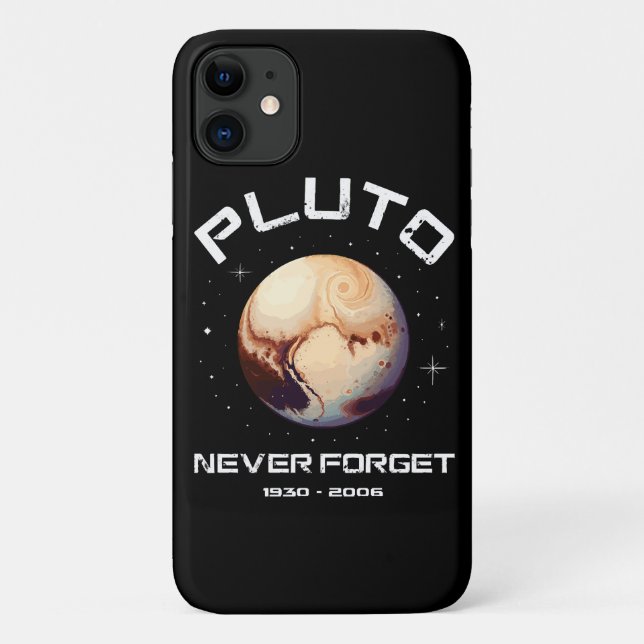 Capa Para iPhone 11 Plutão Nunca Esqueça (Verso)
