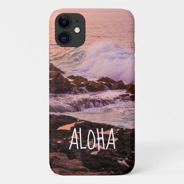 Capa Para iPhone 11 Poipu Sunrise, Kauai, Havaí (Verso)
