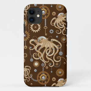 Capa Para iPhone 11 Polvo Steampunk Retro Fantasia Mecânica