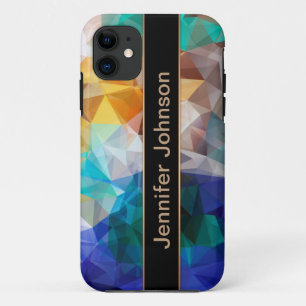 Capa Para iPhone 11 Polygonal personalized geometrical shapes triangle