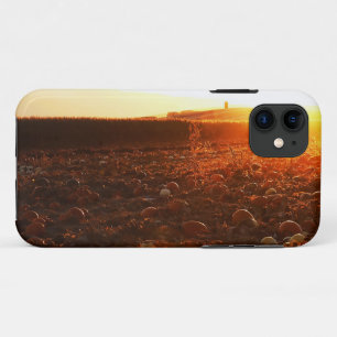 Capa Para iPhone 11 Pomar de Abóbora Pôr do Sol Amarelo