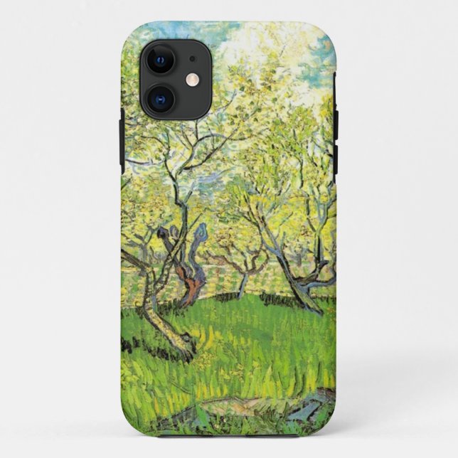 Capa Para iPhone 11 Pomar em Blossom, Vincent van Gogh (Verso)