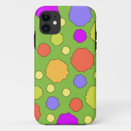 Capa Para iPhone 11 Ponto colorido retro ousado brilhante