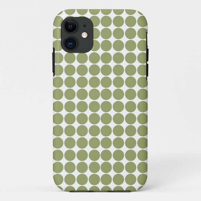 Capa Para iPhone 11 Ponto Safari Verde (Verso)