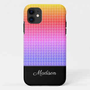 Capa Para iPhone 11 Pontos Coloridos Multicoloridos