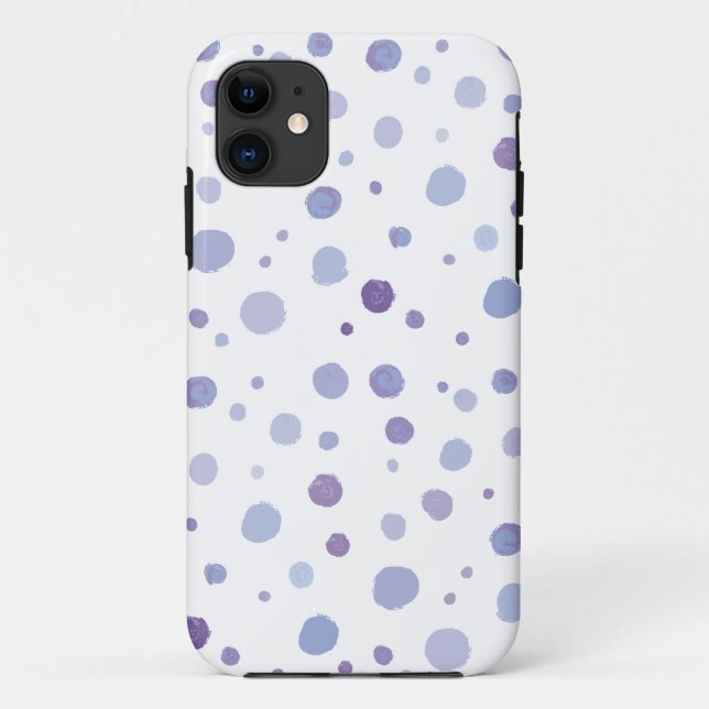 Capa Para iPhone 11 pontos pintados à mão (Verso)
