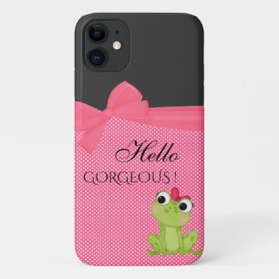 Capa Para iPhone 11 Pontos Polka, Sapo Bonito-Mensagem motivacional