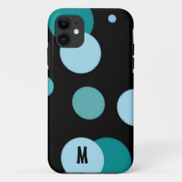 Capa Para iPhone 11 Pontos Retro com Inicial