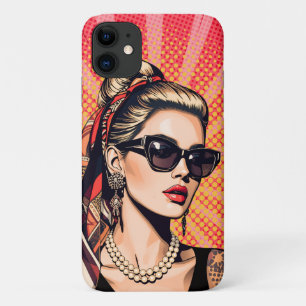 Capa Para iPhone 11 Pop Art Woman  Retro Chic